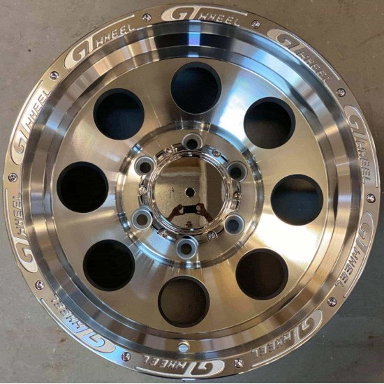 4X4 531 10×16 6×139,7 ET-10 Silver Face Machined