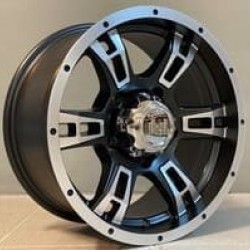 4X4 5317 8×16 5×139,7 ET0 Black Matt Face Machined