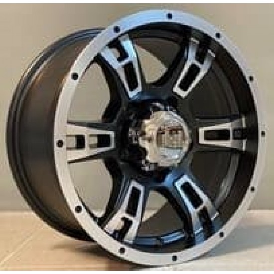 4X4 5317 8×16 5×139,7 ET0 Black Matt Face Machined