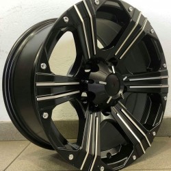 4X4 6040 8×16 5×139,7 ET0 Black Matt Face Machined