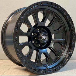 4X4 628 9,5×18 6×114,3 ET0 Matt Black