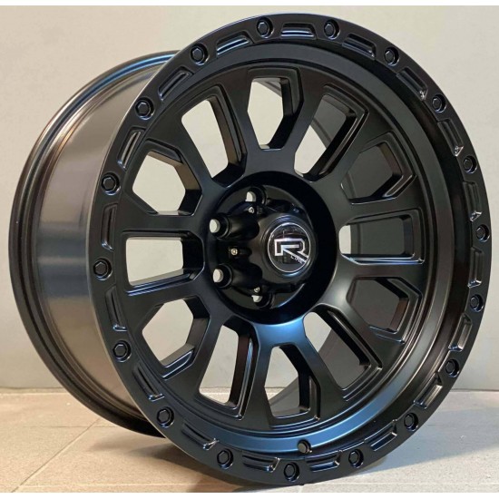 4X4 628 9,5×18 6×114,3 ET0 Matt Black