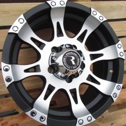 4X4 636 8×16 5×127 ET0 Black Matt Face Machined