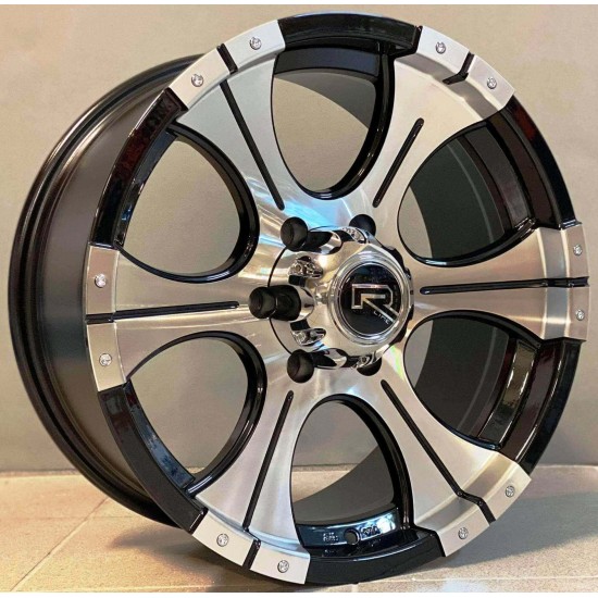 4X4 639 8,5×18 6×139,7 ET15 Black Face Machined