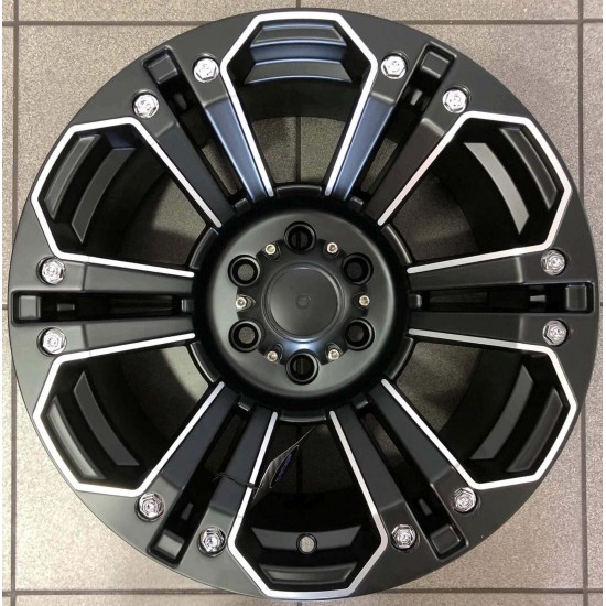 4X4 705 8×16 6×114,3 ET0 Matt Black