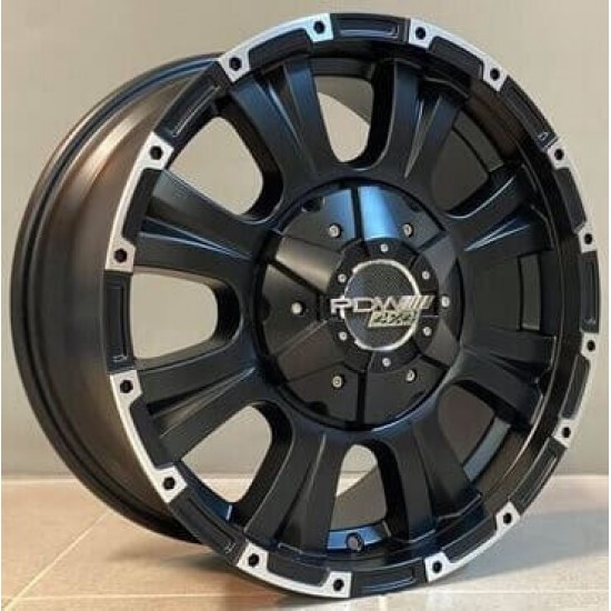 4X4 801 8X17 5×118/130 ET40 Black Matt Face Machined