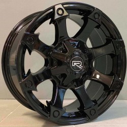 4X4 816 8,5×17 5×127/139,7 ET0 Glossy Black