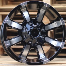 4X4 904 9×17 5×127 ET-12 Black Face Machined