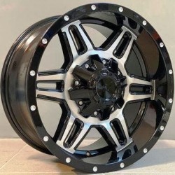 4X4 905 9×17 5×114,3/127 ET0 Black Face Machined