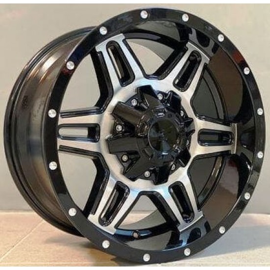 4X4 905 9×17 5×114,3/127 ET0 Black Face Machined