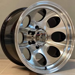 4X4 997 10×17 6×139,7 ET-52 Black Face Machined