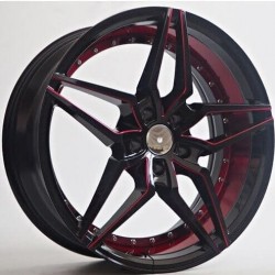 AFTER MARKET 80 8,5×18 5×112 ET45 Black Red Lip