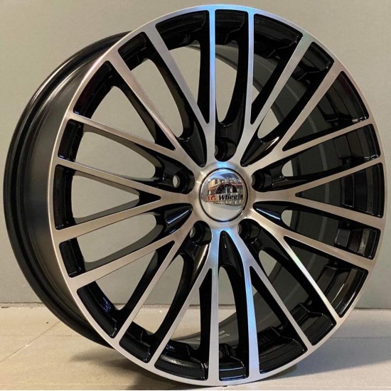 AG Wheels 2778 7×16 5×108 ET42 Black Face Machined