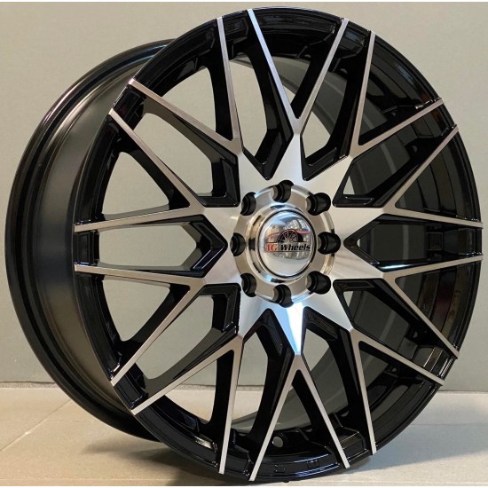 AG Wheels 2790 7×16 10X108/112 ET42 Black Face Machined