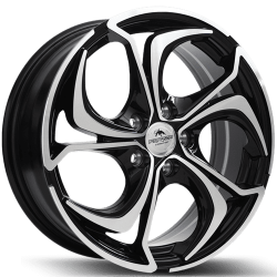 AKTIA 6,5×16 5×100 ET38 Black Face Machined