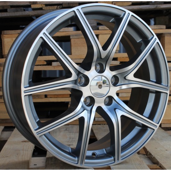 ALFA ROMEO STYLE 165 6,5×16 5×98 ET38 Gun Metal Face Machined ALFA ROMEO STYLE 165 6,5×16 5×98 ET38 Gun Metal Face Machined