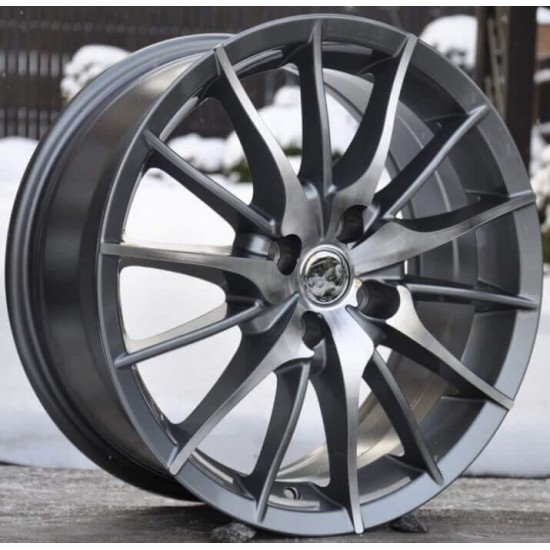 ALFA ROMEO STYLE 355 7×16 4×98 ET41 Gun Metal Face Machined