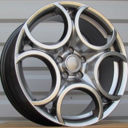 ALFA ROMEO STYLE 582 7,5×18 5×110 ET26 Hyper Black ALFA ROMEO STYLE 582 7,5×18 5×110 ET26 Hyper Black