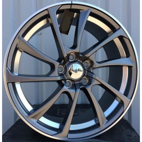 AUDI STYLE 1135 7,5×17 5×112 ET35 Matt Gun Metal Face Machined