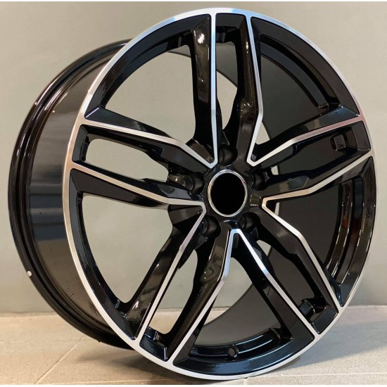 AUDI STYLE 1196 7,5×17 5×112 ET35 Black Face Machined