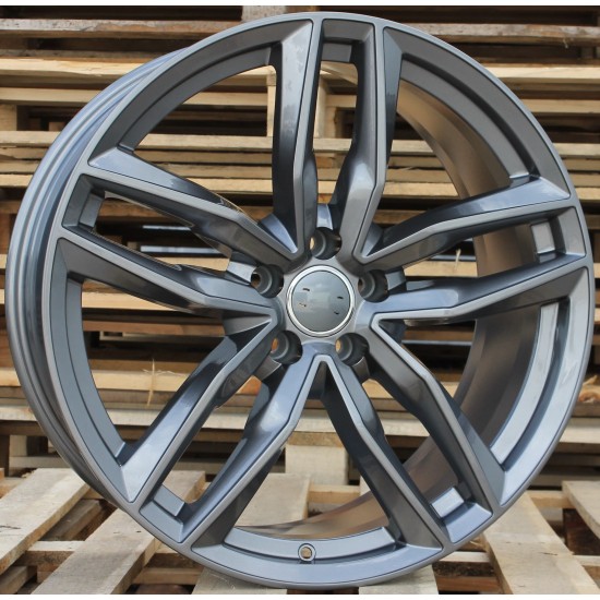 AUDI STYLE 1196 7,5×17 5×100 ET40 Gun Metal Face Machined