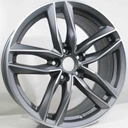 AUDI STYLE 1196 8×18 5×112 ET35 Matt Gun Metal Face Machined AUDI STYLE 1196 8×18 5×112 ET35 Matt Gun Metal Face Machined