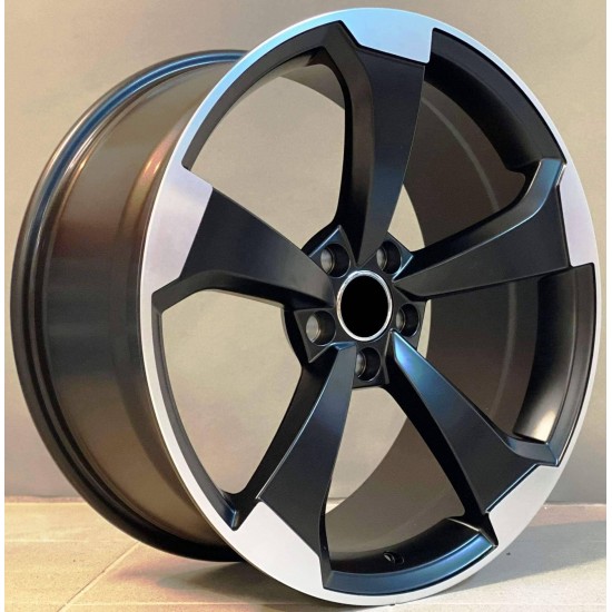 AUDI STYLE 1491 8×18 5×112 ET45 Black Matt Face Machined