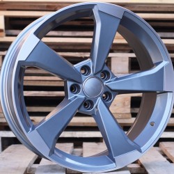 AUDI STYLE 1491 7,5×17 5×112 ET45 Gun Metal Face Machined