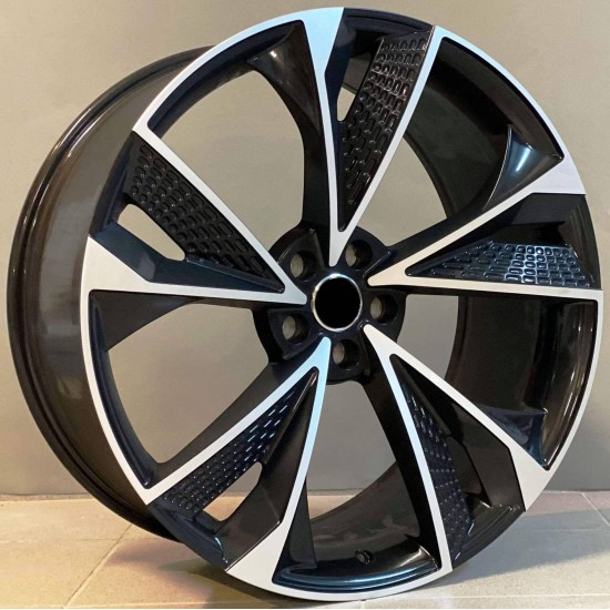 AUDI STYLE 1566 8×18 5×112 ET35 Black Face Machined