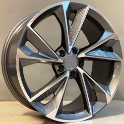AUDI STYLE 1566 8×18 5×112 ET35 Gun Metal Face Machined