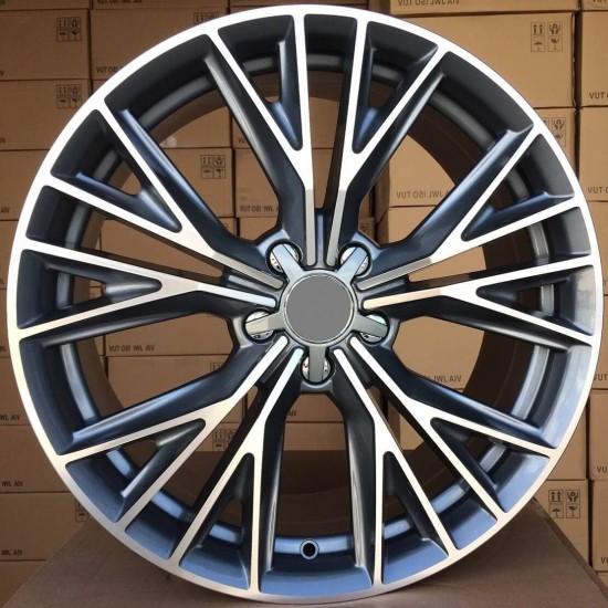 AUDI STYLE 5084 8×18 5×112 ET35 Gun Metal Face Machined