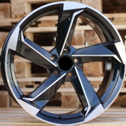 AUDI STYLE 5185 8×18 5×112 ET45 Black Face Machined