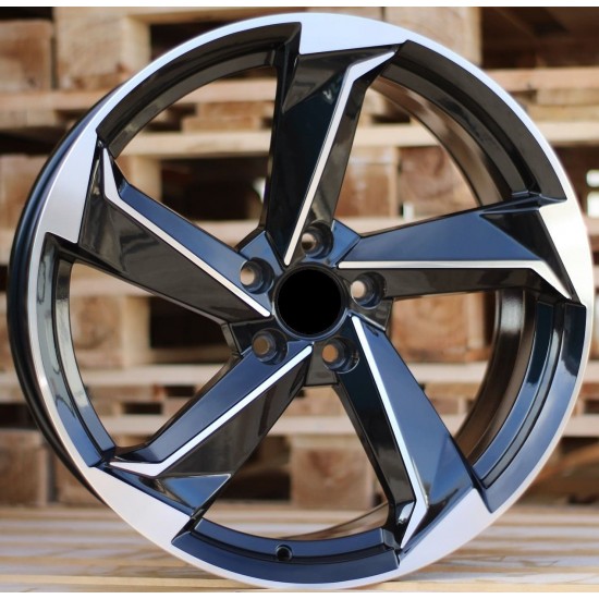 AUDI STYLE 5185 7,5×17 5×112 ET45 Black Face Machined