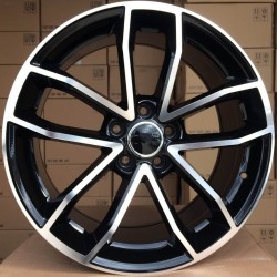 AUDI STYLE 5232 8×18 5×112 ET39 Black Face Machined