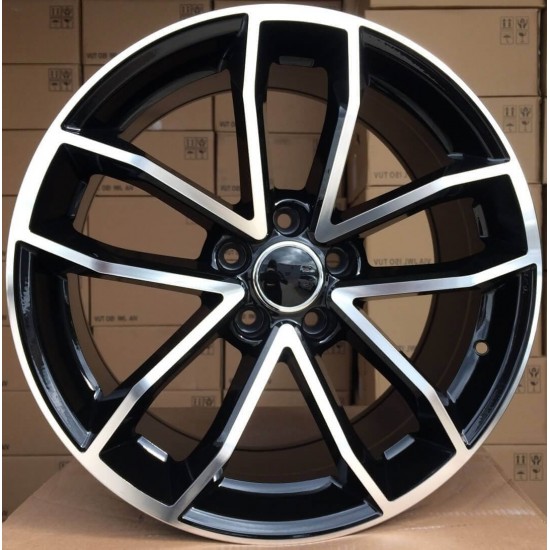AUDI STYLE 5232 8×18 5×112 ET39 Black Face Machined