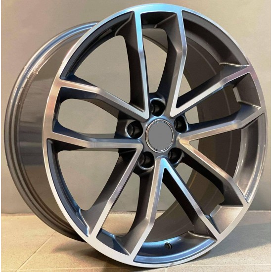 AUDI STYLE 5232 8×18 5×112 ET30 Gun Metal Face Machined