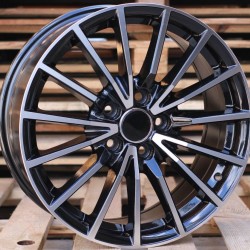 AUDI STYLE 5246 7,5×17 5×112 ET35 Black Face Machined