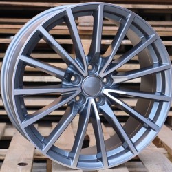 AUDI STYLE 5246 7,5×17 5×112 ET35 Gun Metal Face Machined