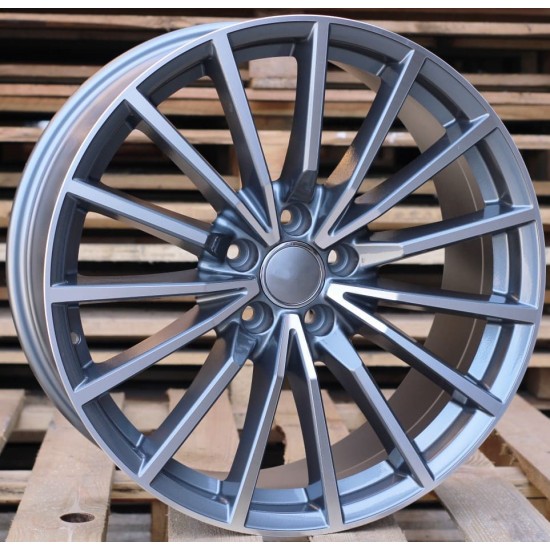 AUDI STYLE 5246 8×18 5×112 ET35 Gun Metal Face Machined
