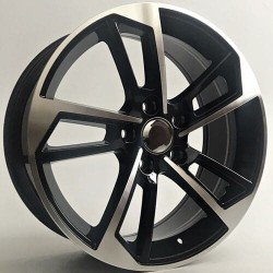 AUDI STYLE 5295 7,5×17 5×112 ET45 Black Face Machined