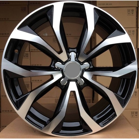 AUDI STYLE 5401 8×18 5×112 ET39 Black Face Machined