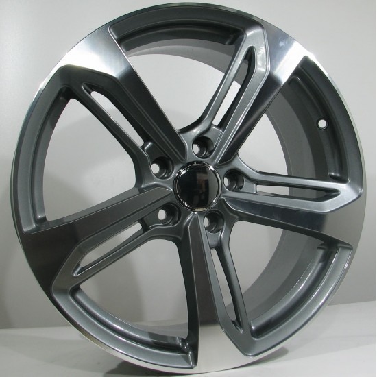 AUDI STYLE 5453 8×18 5×112 ET42 Gun Metal Face Machined