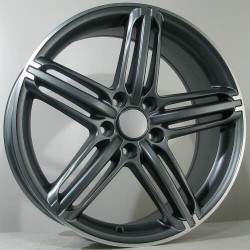 AUDI STYLE 557 8×18 5×112 ET35 Gun Metal Lip AUDI STYLE 557 8×18 5×112 ET35 Gun Metal Lip