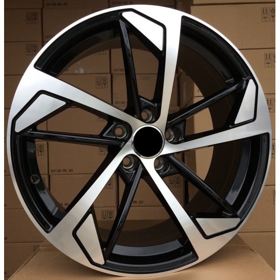 AUDI STYLE 5617 7,5×17 5×112 ET40 Black Face Machined