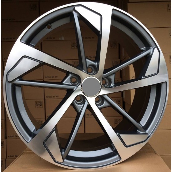 AUDI STYLE 5617 8×18 5×112 ET35 Gun Metal Face Machined