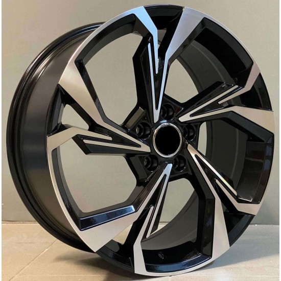 AUDI STYLE 5893 8×18 5×112 ET45 Black Face Machined