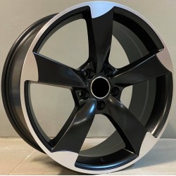 AUDI STYLE 661 8×18 5×112 ET35 Matt Black Face Machined AUDI STYLE 661 8×18 5×112 ET35 Matt Black Face Machined