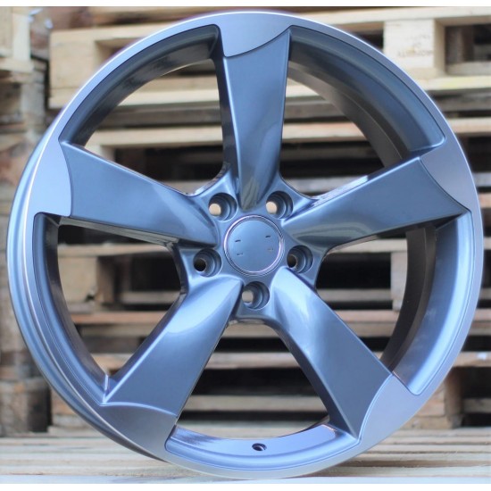 AUDI STYLE 661 8×18 5×112 ET35 Gun Metal Face Machined