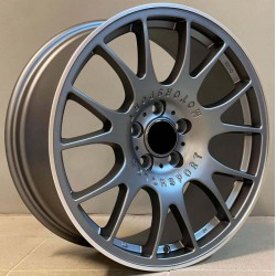 BBS STYLE 111 8×18 5×112 ET42 Matt Gun Metal Lip