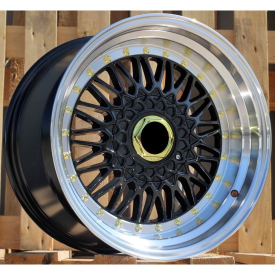 BBS STYLE 247 7,5×17 4×100/114,3 ET35 Glossy Black Lip